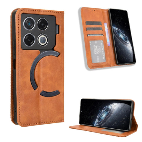 Magnetic Buckle Retro Texture Leather Phone Case, For Infinix Zero 40 4G, For Infinix Note 40X 5G X6838, For Infinix Note 40 5G X6852, For Infinix GT 20 Pro 5G X6871, For Infinix Note 40 Pro 4G, For Infinix Note 40 Pro 5G, For Infinix Note 40 4G       ...