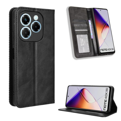 Magnetic Buckle Retro Texture Leather Phone Case, For Infinix Zero 40 4G, For Infinix Note 40X 5G X6838, For Infinix Note 40 5G X6852, For Infinix GT 20 Pro 5G X6871, For Infinix Note 40 Pro 4G, For Infinix Note 40 Pro 5G, For Infinix Note 40 4G       ...