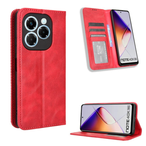 Magnetic Buckle Retro Texture Leather Phone Case, For Infinix Zero 40 4G, For Infinix Note 40X 5G X6838, For Infinix Note 40 5G X6852, For Infinix GT 20 Pro 5G X6871, For Infinix Note 40 Pro 4G, For Infinix Note 40 Pro 5G, For Infinix Note 40 4G       ...