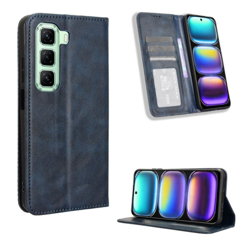Magnetic Buckle Retro Texture Leather Phone Case, For Infinix Smart 10 / Tecno Pop 10 4G, For Infinix GT 30 Pro 5G, For Infinix Note 50s 5G, For Infinix Note 50x 5G, For Infinix Note 50 Pro+, For Infinix Note 50 4G / Note 50 Pro 4G                     ...