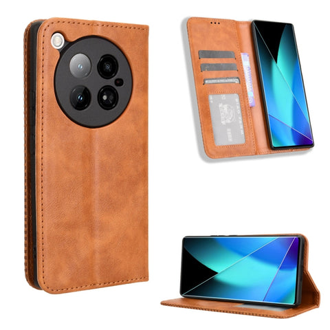 Magnetic Buckle Retro Texture Leather Phone Case, For Infinix Zero 40 4G, For Infinix Note 40X 5G X6838, For Infinix Note 40 5G X6852, For Infinix GT 20 Pro 5G X6871, For Infinix Note 40 Pro 4G, For Infinix Note 40 Pro 5G, For Infinix Note 40 4G       ...