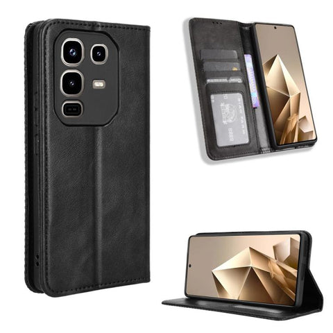 Magnetic Buckle Retro Texture Leather Phone Case, For Infinix Smart 10 / Tecno Pop 10 4G, For Infinix GT 30 Pro 5G, For Infinix Note 50s 5G, For Infinix Note 50x 5G, For Infinix Note 50 Pro+, For Infinix Note 50 4G / Note 50 Pro 4G                     ...