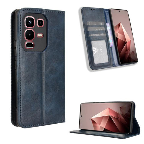 Magnetic Buckle Retro Texture Leather Phone Case, For Infinix Smart 10 / Tecno Pop 10 4G, For Infinix GT 30 Pro 5G, For Infinix Note 50s 5G, For Infinix Note 50x 5G, For Infinix Note 50 Pro+, For Infinix Note 50 4G / Note 50 Pro 4G                     ...