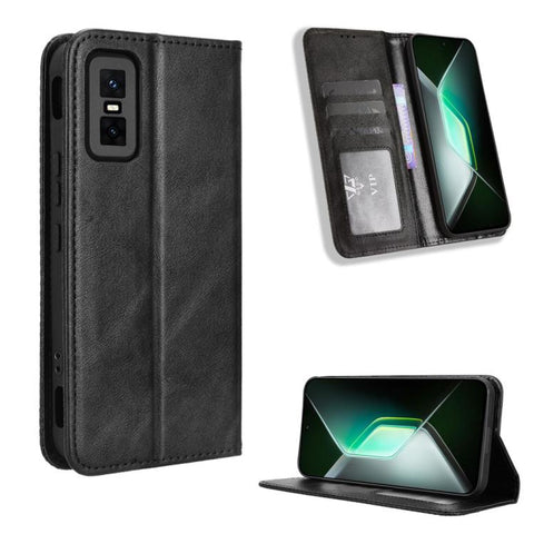 Magnetic Buckle Retro Texture Leather Phone Case, For Infinix Smart 10 / Tecno Pop 10 4G, For Infinix GT 30 Pro 5G, For Infinix Note 50s 5G, For Infinix Note 50x 5G, For Infinix Note 50 Pro+, For Infinix Note 50 4G / Note 50 Pro 4G                     ...