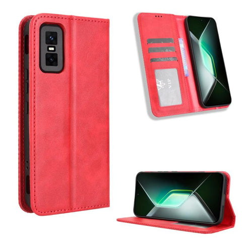 Magnetic Buckle Retro Texture Leather Phone Case, For Infinix Smart 10 / Tecno Pop 10 4G, For Infinix GT 30 Pro 5G, For Infinix Note 50s 5G, For Infinix Note 50x 5G, For Infinix Note 50 Pro+, For Infinix Note 50 4G / Note 50 Pro 4G                     ...