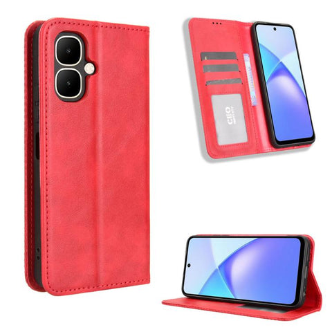 Magnetic Buckle Retro Texture Leather Phone Case, For Infinix Smart 10 / Tecno Pop 10 4G, For Infinix GT 30 Pro 5G, For Infinix Note 50s 5G, For Infinix Note 50x 5G, For Infinix Note 50 Pro+, For Infinix Note 50 4G / Note 50 Pro 4G                     ...