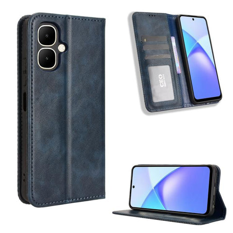 Magnetic Buckle Retro Texture Leather Phone Case, For Infinix Smart 10 / Tecno Pop 10 4G, For Infinix GT 30 Pro 5G, For Infinix Note 50s 5G, For Infinix Note 50x 5G, For Infinix Note 50 Pro+, For Infinix Note 50 4G / Note 50 Pro 4G                     ...