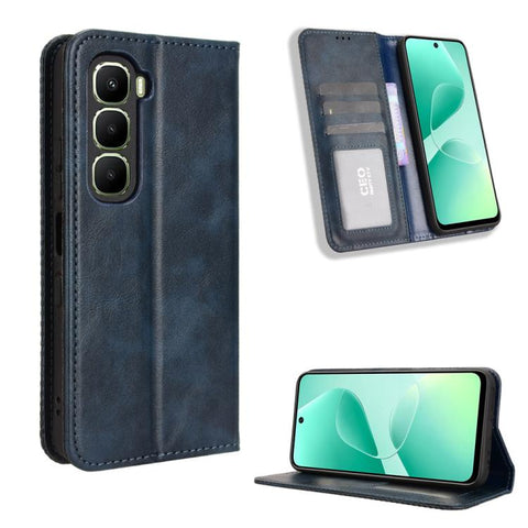 Magnetic Buckle Retro Texture Leather Phone Case, For Infinix Hot 70 Pro 5G, For Infinix GT 50 Pro 5G, For Infinix Hot 70 4G, For Infinix Note 60 Ultra 5G, For Infinix Note Edge 5G, For Infinix Smart 20 4G, For Infinix Note 60 / 60 Pro 5G              ...