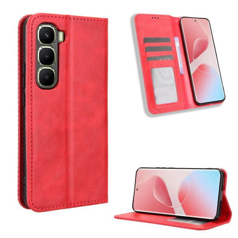 Magnetic Buckle Retro Texture Leather Phone Case, For Infinix Hot 70 Pro 5G, For Infinix GT 50 Pro 5G, For Infinix Hot 70 4G, For Infinix Note 60 Ultra 5G, For Infinix Note Edge 5G, For Infinix Smart 20 4G, For Infinix Note 60 / 60 Pro 5G              ...
