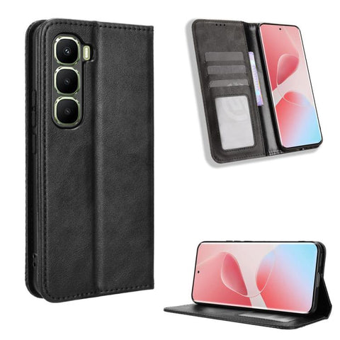 Magnetic Buckle Retro Texture Leather Phone Case, For Infinix Hot 70 Pro 5G, For Infinix GT 50 Pro 5G, For Infinix Hot 70 4G, For Infinix Note 60 Ultra 5G, For Infinix Note Edge 5G, For Infinix Smart 20 4G, For Infinix Note 60 / 60 Pro 5G              ...