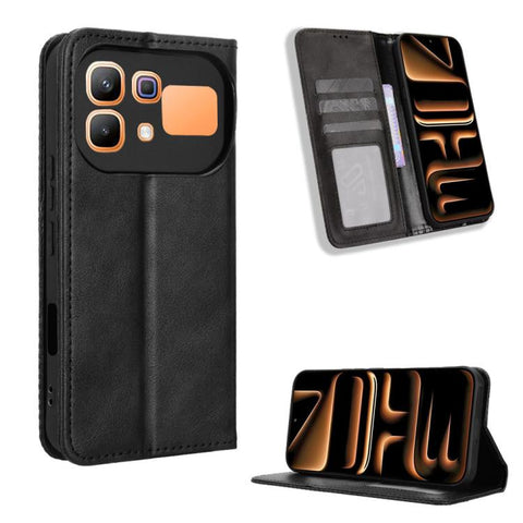 Magnetic Buckle Retro Texture Leather Phone Case, For Infinix Hot 70 Pro 5G, For Infinix GT 50 Pro 5G, For Infinix Hot 70 4G, For Infinix Note 60 Ultra 5G, For Infinix Note Edge 5G, For Infinix Smart 20 4G, For Infinix Note 60 / 60 Pro 5G              ...