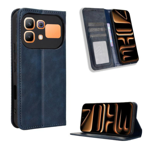 Magnetic Buckle Retro Texture Leather Phone Case, For Infinix Hot 70 Pro 5G, For Infinix GT 50 Pro 5G, For Infinix Hot 70 4G, For Infinix Note 60 Ultra 5G, For Infinix Note Edge 5G, For Infinix Smart 20 4G, For Infinix Note 60 / 60 Pro 5G              ...