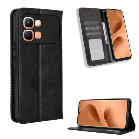 Magnetic Buckle Retro Texture Leather Phone Case, For Infinix Hot 70 Pro 5G, For Infinix GT 50 Pro 5G, For Infinix Hot 70 4G, For Infinix Note 60 Ultra 5G, For Infinix Note Edge 5G, For Infinix Smart 20 4G, For Infinix Note 60 / 60 Pro 5G              ...