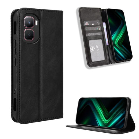 Magnetic Buckle Retro Texture Leather Phone Case, For Infinix Hot 70 Pro 5G, For Infinix GT 50 Pro 5G, For Infinix Hot 70 4G, For Infinix Note 60 Ultra 5G, For Infinix Note Edge 5G, For Infinix Smart 20 4G, For Infinix Note 60 / 60 Pro 5G              ...