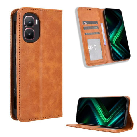 Magnetic Buckle Retro Texture Leather Phone Case, For Infinix Hot 70 Pro 5G, For Infinix GT 50 Pro 5G, For Infinix Hot 70 4G, For Infinix Note 60 Ultra 5G, For Infinix Note Edge 5G, For Infinix Smart 20 4G, For Infinix Note 60 / 60 Pro 5G              ...