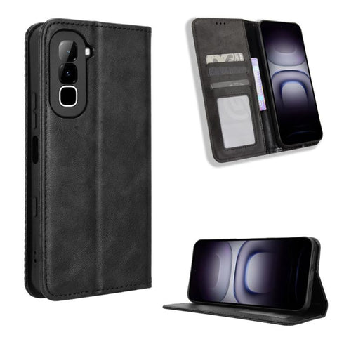 Magnetic Buckle Retro Texture Leather Phone Case, For Infinix Hot 70 Pro 5G, For Infinix GT 50 Pro 5G, For Infinix Hot 70 4G, For Infinix Note 60 Ultra 5G, For Infinix Note Edge 5G, For Infinix Smart 20 4G, For Infinix Note 60 / 60 Pro 5G              ...