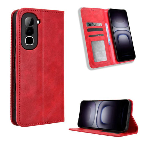 Magnetic Buckle Retro Texture Leather Phone Case, For Infinix Hot 70 Pro 5G, For Infinix GT 50 Pro 5G, For Infinix Hot 70 4G, For Infinix Note 60 Ultra 5G, For Infinix Note Edge 5G, For Infinix Smart 20 4G, For Infinix Note 60 / 60 Pro 5G              ...