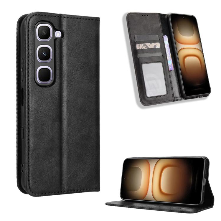 Magnetic Buckle Retro Texture Leather Phone Case, For Infinix Hot 70 Pro 5G, For Infinix GT 50 Pro 5G, For Infinix Hot 70 4G, For Infinix Note 60 Ultra 5G, For Infinix Note Edge 5G, For Infinix Smart 20 4G, For Infinix Note 60 / 60 Pro 5G              ...