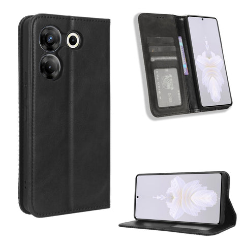 Magnetic Buckle Retro Texture Leather Phone Case, For Tecno Pova 6 Pro 5G, For Tecno Spark 20 Pro+ 4G, For Tecno Spark 20 Pro 4G, For Tecno Spark Go 2024, For Tecno Spark 20 4G, For Tecno Pova 5 Pro LH8n, For Tecno Pova Neo 3, For Tenco Pova 5 4G      ...