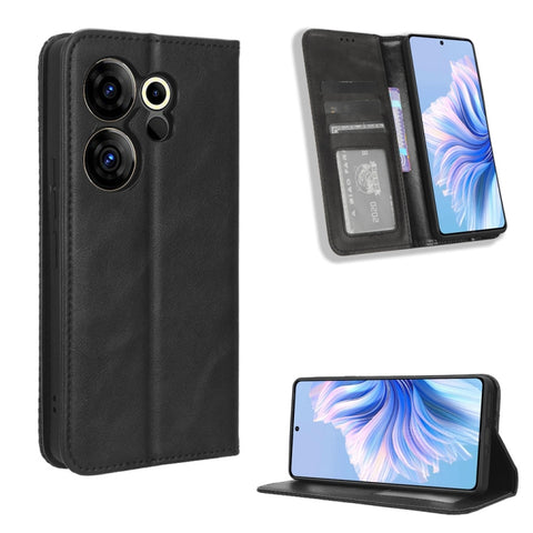 Magnetic Buckle Retro Texture Leather Phone Case, For Tecno Pova 6 Pro 5G, For Tecno Spark 20 Pro+ 4G, For Tecno Spark 20 Pro 4G, For Tecno Spark Go 2024, For Tecno Spark 20 4G, For Tecno Pova 5 Pro LH8n, For Tecno Pova Neo 3, For Tenco Pova 5 4G      ...