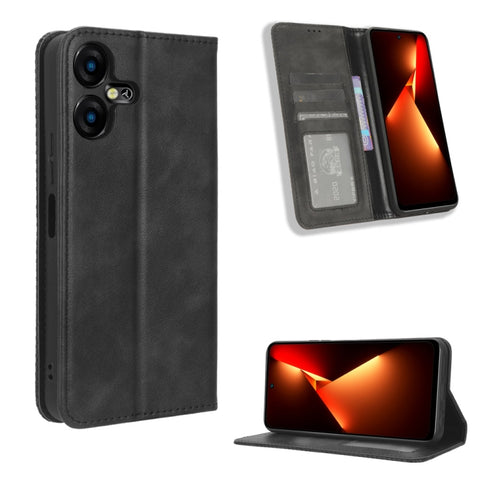 Magnetic Buckle Retro Texture Leather Phone Case, For Tecno Pova 6 Pro 5G, For Tecno Spark 20 Pro+ 4G, For Tecno Spark 20 Pro 4G, For Tecno Spark Go 2024, For Tecno Spark 20 4G, For Tecno Pova 5 Pro LH8n, For Tecno Pova Neo 3, For Tenco Pova 5 4G      ...