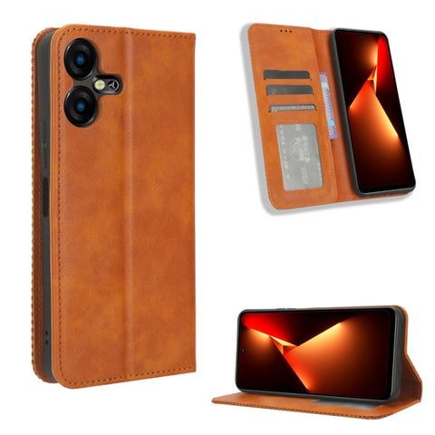 Magnetic Buckle Retro Texture Leather Phone Case, For Tecno Pova 6 Pro 5G, For Tecno Spark 20 Pro+ 4G, For Tecno Spark 20 Pro 4G, For Tecno Spark Go 2024, For Tecno Spark 20 4G, For Tecno Pova 5 Pro LH8n, For Tecno Pova Neo 3, For Tenco Pova 5 4G      ...