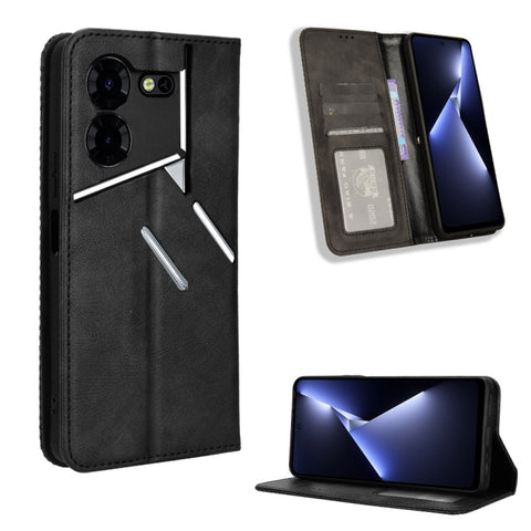Magnetic Buckle Retro Texture Leather Phone Case, For Tecno Pova 6 Pro 5G, For Tecno Spark 20 Pro+ 4G, For Tecno Spark 20 Pro 4G, For Tecno Spark Go 2024, For Tecno Spark 20 4G, For Tecno Pova 5 Pro LH8n, For Tecno Pova Neo 3, For Tenco Pova 5 4G      ...