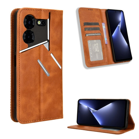 Magnetic Buckle Retro Texture Leather Phone Case, For Tecno Pova 6 Pro 5G, For Tecno Spark 20 Pro+ 4G, For Tecno Spark 20 Pro 4G, For Tecno Spark Go 2024, For Tecno Spark 20 4G, For Tecno Pova 5 Pro LH8n, For Tecno Pova Neo 3, For Tenco Pova 5 4G      ...