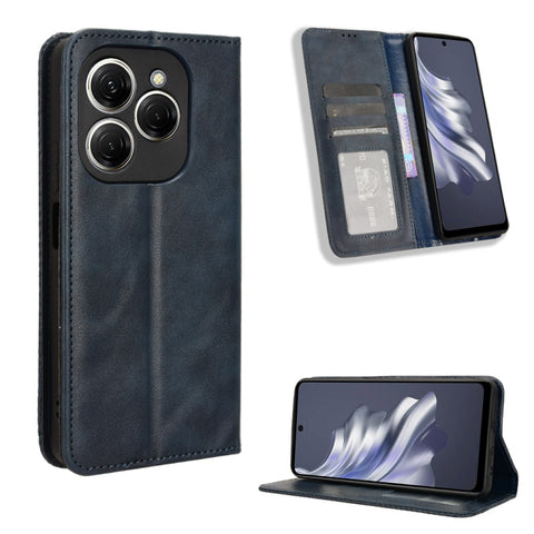 Magnetic Buckle Retro Texture Leather Phone Case, For Tecno Pova 6 Pro 5G, For Tecno Spark 20 Pro+ 4G, For Tecno Spark 20 Pro 4G, For Tecno Spark Go 2024, For Tecno Spark 20 4G, For Tecno Pova 5 Pro LH8n, For Tecno Pova Neo 3, For Tenco Pova 5 4G      ...