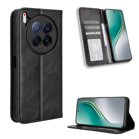 Magnetic Buckle Retro Texture Leather Phone Case, For Tecno Pova 7 Pro 5G, For Tecno Pova 7 5G, For Tecno Spark 40 Pro+ 4G, For Tecno Spark 40 Pro 4G, For Tecno Spark 40 4G, For Tecno Pova 7 Ultra 5G, For Tecno Pova 7 4G, For Tecno Spark Go 2 4G       ...