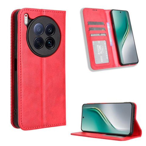 Magnetic Buckle Retro Texture Leather Phone Case, For Tecno Pova 7 Pro 5G, For Tecno Pova 7 5G, For Tecno Spark 40 Pro+ 4G, For Tecno Spark 40 Pro 4G, For Tecno Spark 40 4G, For Tecno Pova 7 Ultra 5G, For Tecno Pova 7 4G, For Tecno Spark Go 2 4G       ...