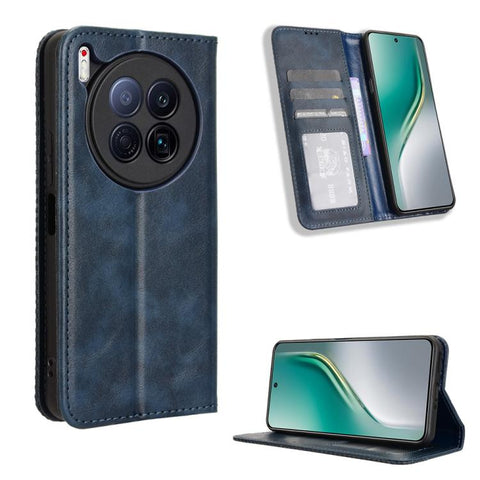 Magnetic Buckle Retro Texture Leather Phone Case, For Tecno Pova 7 Pro 5G, For Tecno Pova 7 5G, For Tecno Spark 40 Pro+ 4G, For Tecno Spark 40 Pro 4G, For Tecno Spark 40 4G, For Tecno Pova 7 Ultra 5G, For Tecno Pova 7 4G, For Tecno Spark Go 2 4G       ...