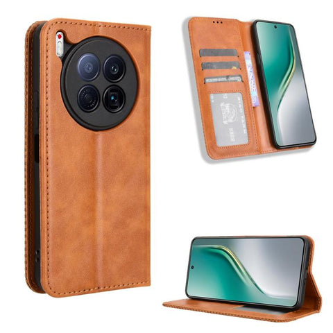 Magnetic Buckle Retro Texture Leather Phone Case, For Tecno Pova 7 Pro 5G, For Tecno Pova 7 5G, For Tecno Spark 40 Pro+ 4G, For Tecno Spark 40 Pro 4G, For Tecno Spark 40 4G, For Tecno Pova 7 Ultra 5G, For Tecno Pova 7 4G, For Tecno Spark Go 2 4G       ...