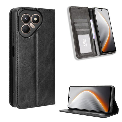 Magnetic Buckle Retro Texture Leather Phone Case, For Tecno Pova 7 Pro 5G, For Tecno Pova 7 5G, For Tecno Spark 40 Pro+ 4G, For Tecno Spark 40 Pro 4G, For Tecno Spark 40 4G, For Tecno Pova 7 Ultra 5G, For Tecno Pova 7 4G, For Tecno Spark Go 2 4G       ...