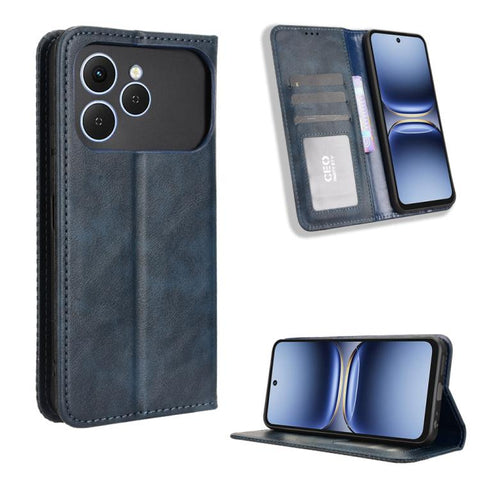 Magnetic Buckle Retro Texture Leather Phone Case, For Tecno Pova 7 Pro 5G, For Tecno Pova 7 5G, For Tecno Spark 40 Pro+ 4G, For Tecno Spark 40 Pro 4G, For Tecno Spark 40 4G, For Tecno Pova 7 Ultra 5G, For Tecno Pova 7 4G, For Tecno Spark Go 2 4G       ...
