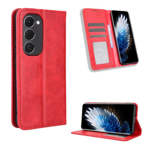 Magnetic Buckle Retro Texture Leather Phone Case, For Tecno Pova 7 Pro 5G, For Tecno Pova 7 5G, For Tecno Spark 40 Pro+ 4G, For Tecno Spark 40 Pro 4G, For Tecno Spark 40 4G, For Tecno Pova 7 Ultra 5G, For Tecno Pova 7 4G, For Tecno Spark Go 2 4G       ...