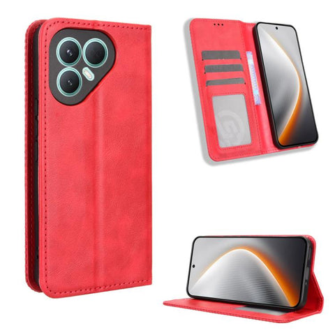 Magnetic Buckle Retro Texture Leather Phone Case, For Tecno Pova 7 Pro 5G, For Tecno Pova 7 5G, For Tecno Spark 40 Pro+ 4G, For Tecno Spark 40 Pro 4G, For Tecno Spark 40 4G, For Tecno Pova 7 Ultra 5G, For Tecno Pova 7 4G, For Tecno Spark Go 2 4G       ...