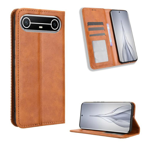 Magnetic Buckle Retro Texture Leather Phone Case, For Tecno Spark 50 Pro 4G, For Tecno Pova 8 Pro 5G, For Tecno Camon Slim 4G, For Tecno Pova 8 5G, For Tecno Spark 50 5G, For Tecno Pova Curve 2 5G, For Tecno Spark 50 4G, For Tecno Camon 50 Pro 4G      ...