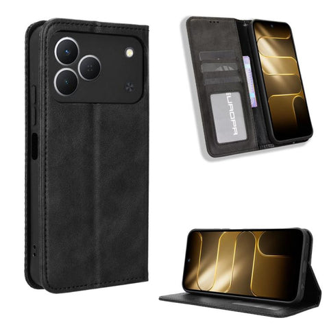 Magnetic Buckle Retro Texture Leather Phone Case, For Tecno Spark 50 Pro 4G, For Tecno Pova 8 Pro 5G, For Tecno Camon Slim 4G, For Tecno Pova 8 5G, For Tecno Spark 50 5G, For Tecno Pova Curve 2 5G, For Tecno Spark 50 4G, For Tecno Camon 50 Pro 4G      ...