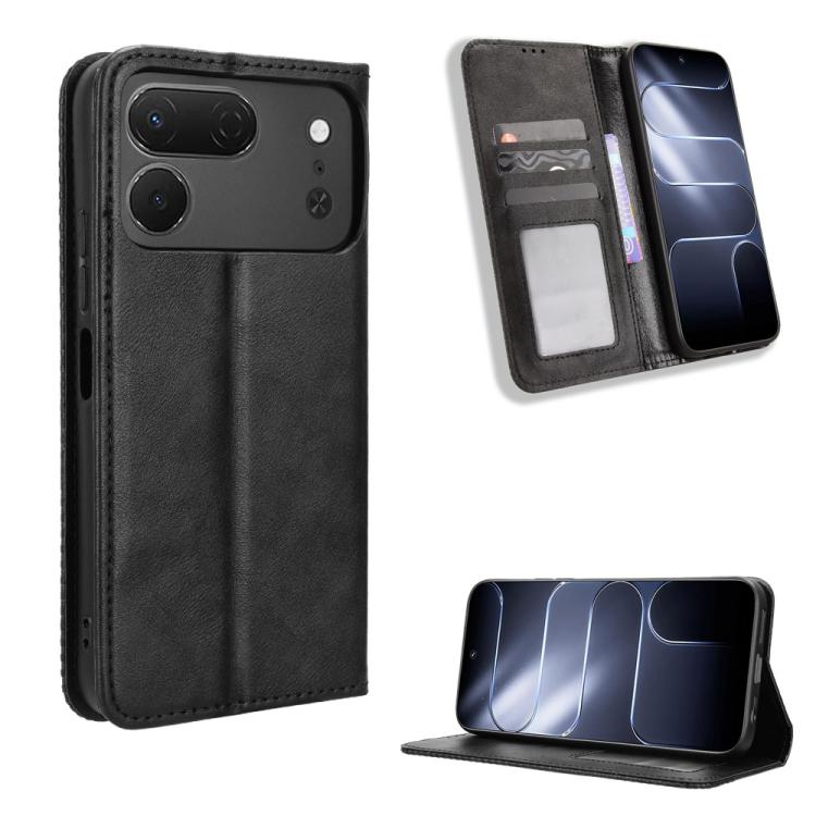 Magnetic Buckle Retro Texture Leather Phone Case, For Tecno Spark 50 Pro 4G, For Tecno Pova 8 Pro 5G, For Tecno Camon Slim 4G, For Tecno Pova 8 5G, For Tecno Spark 50 5G, For Tecno Pova Curve 2 5G, For Tecno Spark 50 4G, For Tecno Camon 50 Pro 4G      ...