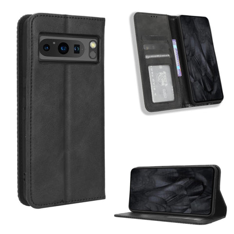 Magnetic Buckle Retro Texture Leather Phone Case, For Google Pixel 11 Pro XL, For Google Pixel 11 Pro / 11, For Google Pixel 10 Pro XL, For Google Pixel 10 Pro / 10, For Google Pixel 9a, For Google Pixel 9 Pro, For Google Pixel 9, For Google Pixel 8a  ...