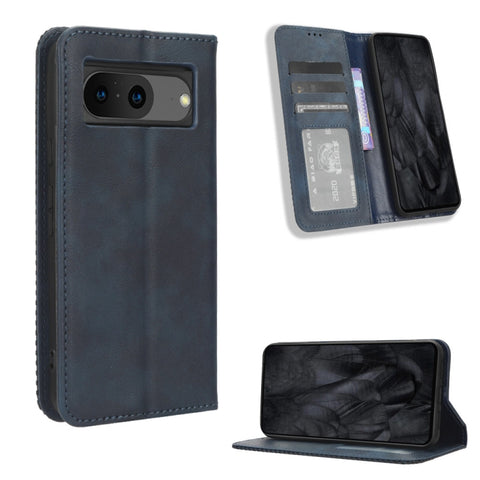 Magnetic Buckle Retro Texture Leather Phone Case, For Google Pixel 11 Pro XL, For Google Pixel 11 Pro / 11, For Google Pixel 10 Pro XL, For Google Pixel 10 Pro / 10, For Google Pixel 9a, For Google Pixel 9 Pro, For Google Pixel 9, For Google Pixel 8a  ...