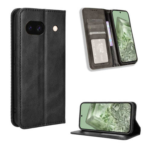 Magnetic Buckle Retro Texture Leather Phone Case, For Google Pixel 11 Pro XL, For Google Pixel 11 Pro / 11, For Google Pixel 10 Pro XL, For Google Pixel 10 Pro / 10, For Google Pixel 9a, For Google Pixel 9 Pro, For Google Pixel 9, For Google Pixel 8a  ...