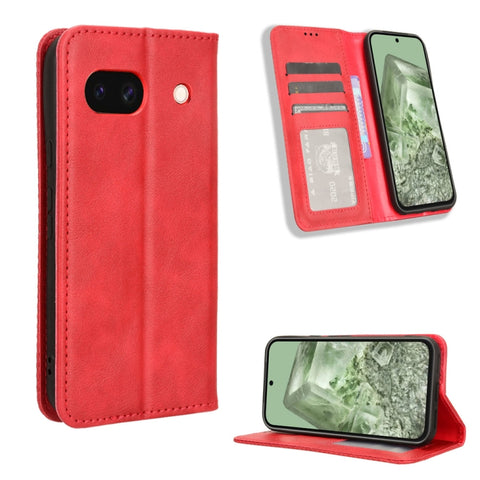 Magnetic Buckle Retro Texture Leather Phone Case, For Google Pixel 11 Pro XL, For Google Pixel 11 Pro / 11, For Google Pixel 10 Pro XL, For Google Pixel 10 Pro / 10, For Google Pixel 9a, For Google Pixel 9 Pro, For Google Pixel 9, For Google Pixel 8a  ...