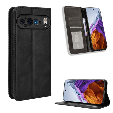 Magnetic Buckle Retro Texture Leather Phone Case, For Google Pixel 11 Pro XL, For Google Pixel 11 Pro / 11, For Google Pixel 10 Pro XL, For Google Pixel 10 Pro / 10, For Google Pixel 9a, For Google Pixel 9 Pro, For Google Pixel 9, For Google Pixel 8a  ...