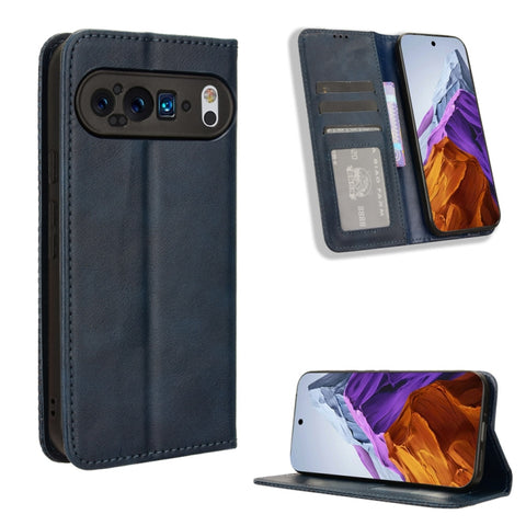 Magnetic Buckle Retro Texture Leather Phone Case, For Google Pixel 11 Pro XL, For Google Pixel 11 Pro / 11, For Google Pixel 10 Pro XL, For Google Pixel 10 Pro / 10, For Google Pixel 9a, For Google Pixel 9 Pro, For Google Pixel 9, For Google Pixel 8a  ...