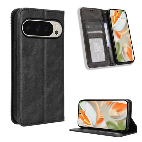 Magnetic Buckle Retro Texture Leather Phone Case, For Google Pixel 11 Pro XL, For Google Pixel 11 Pro / 11, For Google Pixel 10 Pro XL, For Google Pixel 10 Pro / 10, For Google Pixel 9a, For Google Pixel 9 Pro, For Google Pixel 9, For Google Pixel 8a  ...