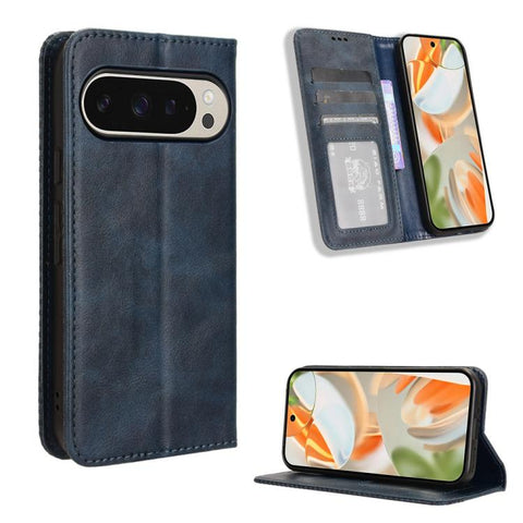 Magnetic Buckle Retro Texture Leather Phone Case, For Google Pixel 11 Pro XL, For Google Pixel 11 Pro / 11, For Google Pixel 10 Pro XL, For Google Pixel 10 Pro / 10, For Google Pixel 9a, For Google Pixel 9 Pro, For Google Pixel 9, For Google Pixel 8a  ...