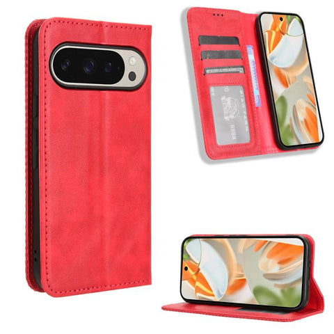 Magnetic Buckle Retro Texture Leather Phone Case, For Google Pixel 11 Pro XL, For Google Pixel 11 Pro / 11, For Google Pixel 10 Pro XL, For Google Pixel 10 Pro / 10, For Google Pixel 9a, For Google Pixel 9 Pro, For Google Pixel 9, For Google Pixel 8a  ...