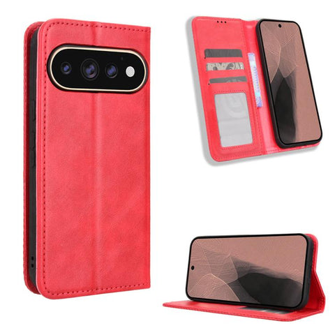 Magnetic Buckle Retro Texture Leather Phone Case, For Google Pixel 11 Pro XL, For Google Pixel 11 Pro / 11, For Google Pixel 10 Pro XL, For Google Pixel 10 Pro / 10, For Google Pixel 9a, For Google Pixel 9 Pro, For Google Pixel 9, For Google Pixel 8a  ...